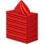 serviettes table pliées 30x30cm 6pièces couleurs unies moderne élégantes polyester coton bleu rose noir
