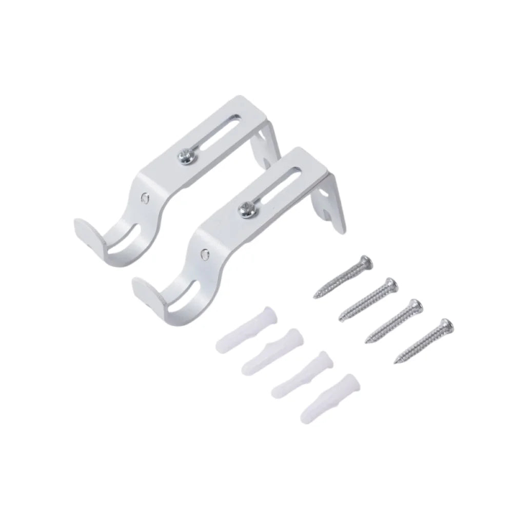 Support rideau argenté moderne vis fixations tiges visserieSizeMode: RELEVANT ONLY