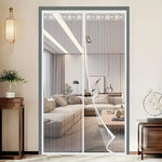 rideau magnétique blanc moderne adhésif porte 80*210cm 90*210cm 100*210cm 110*210cm 120*210cm