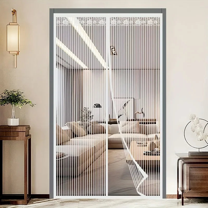 rideau magnétique blanc moderne adhésif porte 80*210cm 90*210cm 100*210cm 110*210cm 120*210cm
