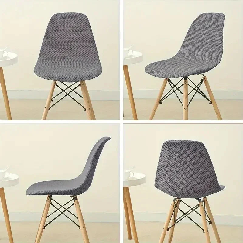 housse chaise extensible tissu motifs géométriques moderne vert gris noir festive mariage banquet