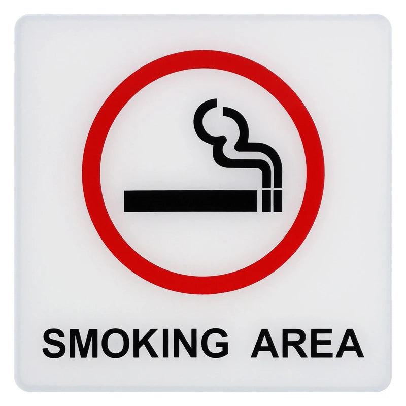 signalisation murale adhésive symbole interdiction cigarette parking caméra personne déchets no smoking