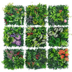 plantes artificielles feuilles vert rouge violet blanc modernes naturelles 25cm 25cm