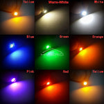 diodes led 5050 rgb blanc rouge vert bleu jaune orange rose violet moderne decoration