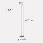 lampe pied moderne bande dorée argentée minimaliste interrupteur bouton led 10w 90 260v