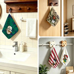 serviette toilette suspendue motif camouflage rayures florales couleurs vives moderne