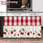 rideau cuisine classique carreaux rouge blanc cerise opacité rustique minimaliste