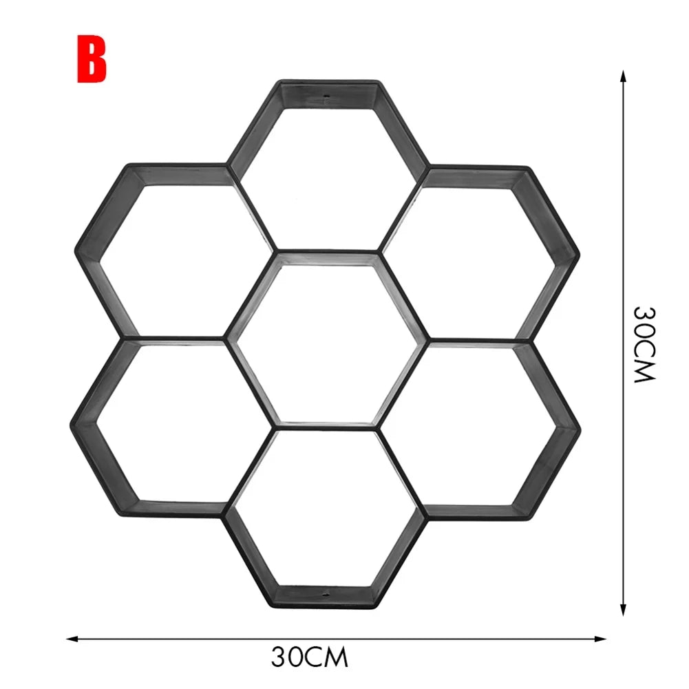 moule pavés hexagonaux moderne noir géométrique pratique réutilisable guide d'utilisation