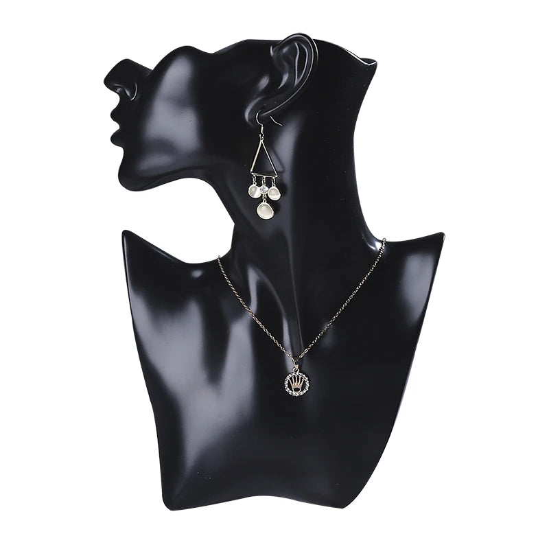 présentoir bijoux mannequin main résine support collier boucles oreilles bracelet bague décoration magasin blanc