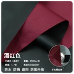 tissu imperméable polyester toile tente largeur 170cm couleur noir rouge blanc beige marine moderne