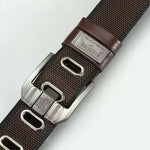 ceinture homme toile marron bleu marine beige noir moderne maille fine boucle clic