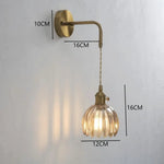 lampe murale moderne verre floral or vert translucide vintage fixée mur led contemporain