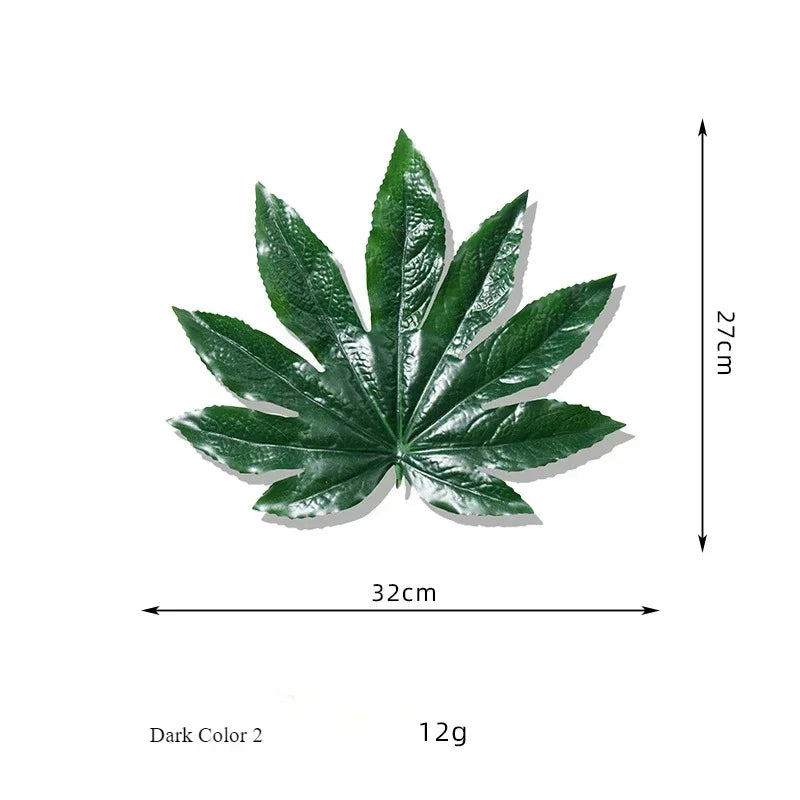 feuilles artificielles vertes plante décoration extérieure pièces plastique naturellement stylées chambre