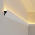 profils lumineux blancs modernes clips aluminium éclairage intérieur led barre surface montée