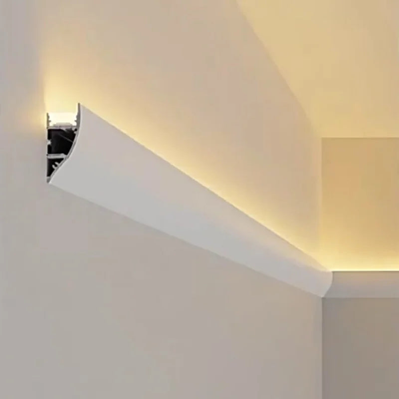 profils lumineux blancs modernes clips aluminium éclairage intérieur led barre surface montée