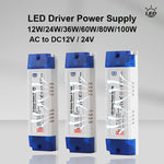 transformateur led 12v 24v 100w 80w 60w 36w 24w 12w bleu blanc moderne