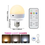 Ampoule LED intelligente USB blanc rose vert télécommande brillante moderne E27
