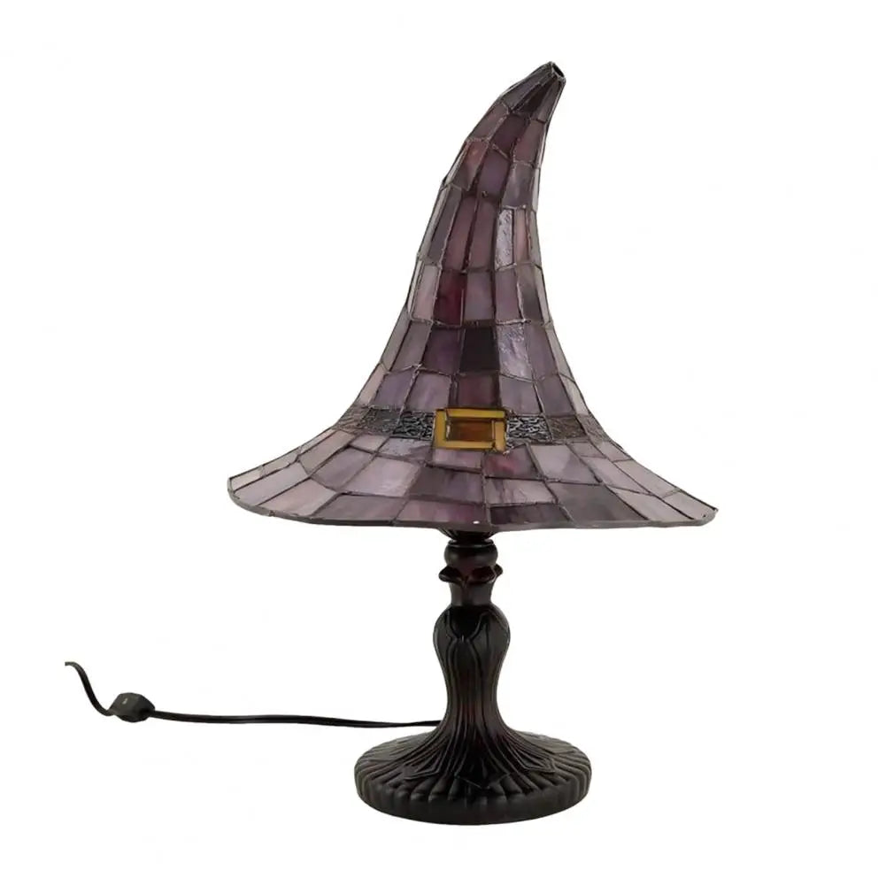 lampe table résine violet mosaïque art déco halloween ornement lumineux usb chambre salon