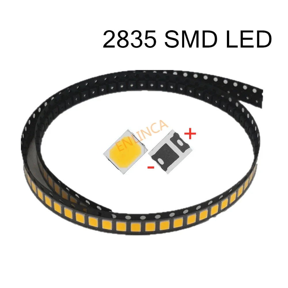 diodes led smd 2835 12v blanc chaud 3000k 100lm 80ma 2.1mmx3.3mm électronique nouvelle