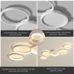plafonnier led blanc moderne télécommande nuances lumière minimaliste couleursgradable bluetooth