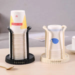 support tasses noir rayures moderne tasses papier rangement salon vertical