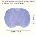 tapis bain texturé picots bleu lavande ventouses adhésives utilitaire maison massage pieds cleansing sponge