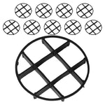 supports pots plastique grille circulation air extérieur noir blanc vert