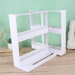 étagère épices rotative blanche moderne niveaux réutilisable fixations adhésives condiments médicaments kitchen organizers