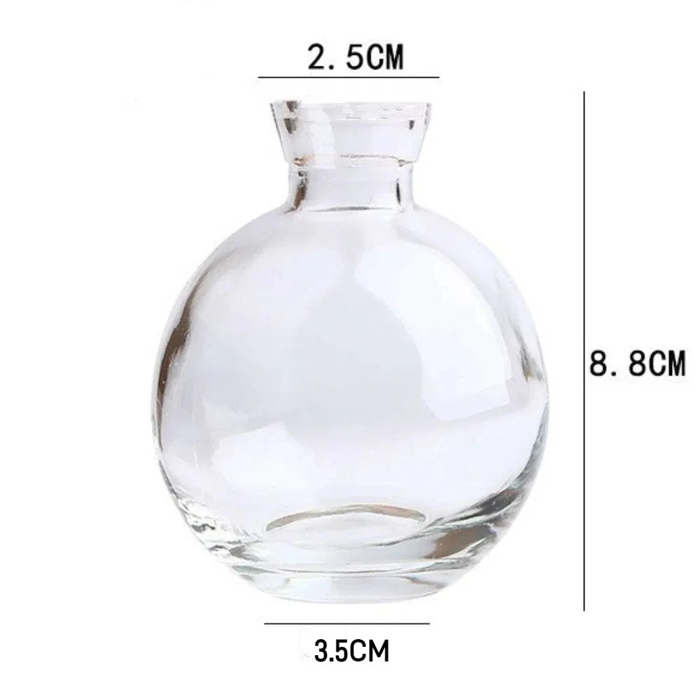 vases transparents modernes vases bleu clair verre minimaliste arrangement fleurs