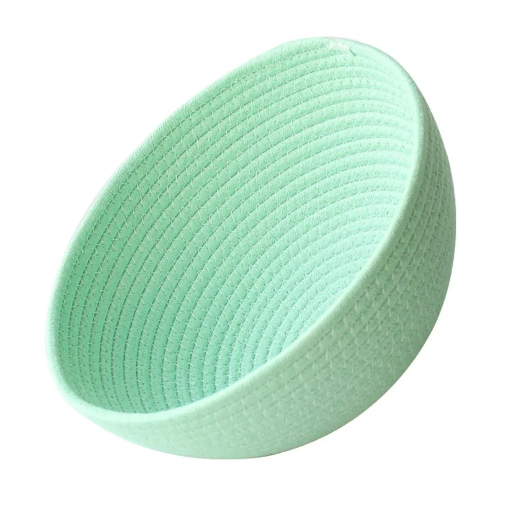 nid chat jaune vert rose violet bleu beige blanc moderne minimaliste tissu petits points