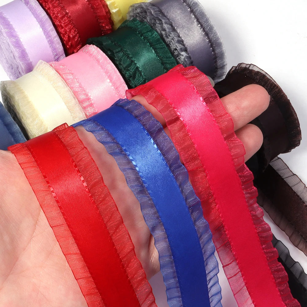 rubans polyester classiques rouge bleu vert rose noir blanc gris beige marron violet