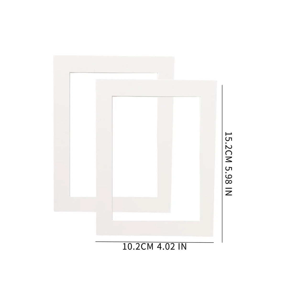 passe partout rectangulaire blanc papier cadre photo décoration intérieure œuvre d'art classique