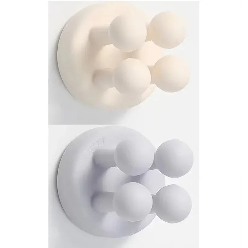 crochets adhésifs pvc moderne porte savon multi usage rangement mur orange rose gris noir
