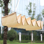 filet protection solaire beige rayures horizontales moderne opaquesextérieur