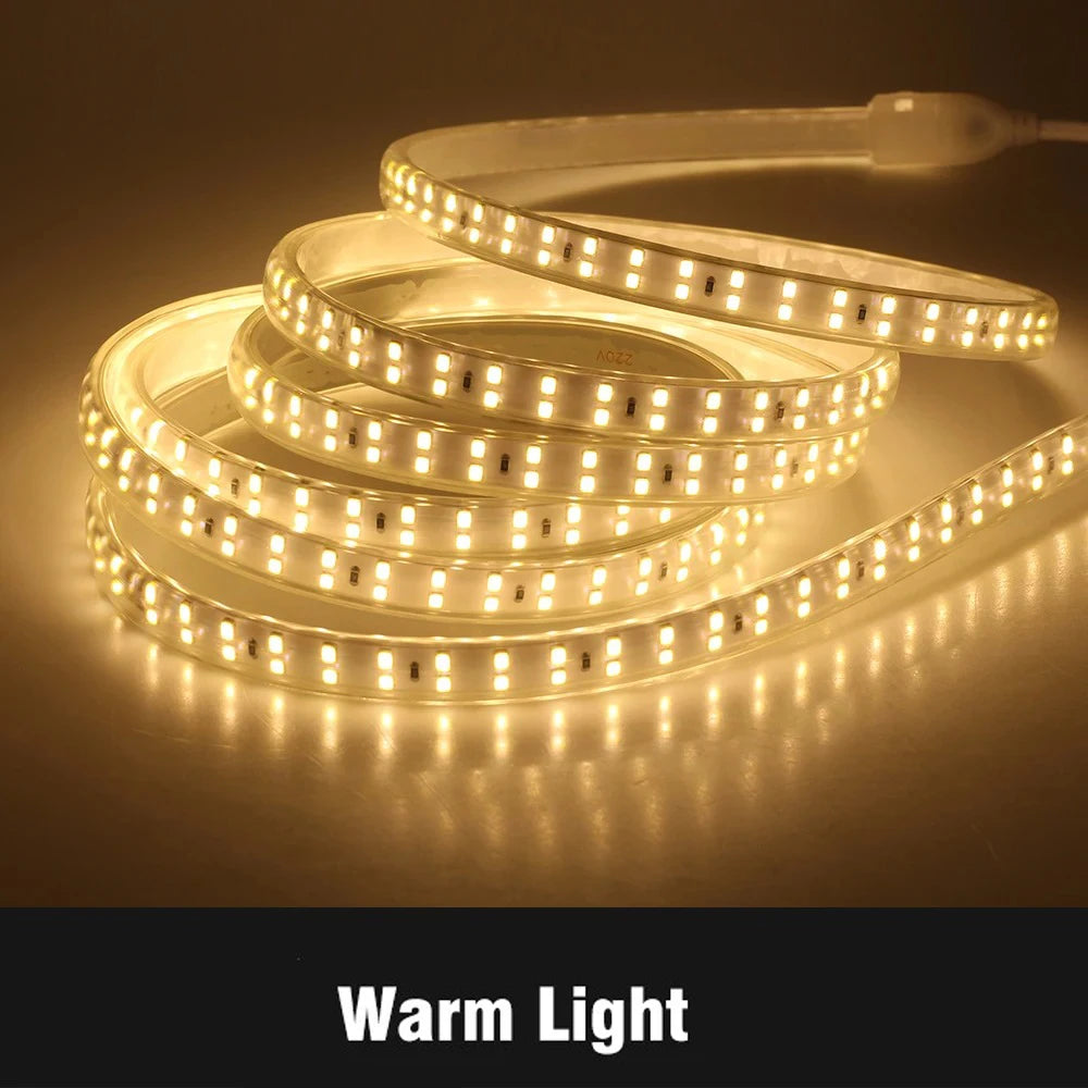 ruban led flexible 120 led blanc moderne 3000k 6000k étanche clips