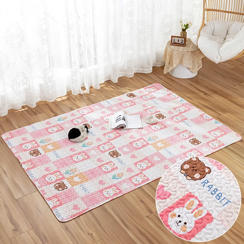 tapis sol animal compagnie coussin cage lapin cochon dindon mat doux imprimé animaux mignons