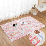 tapis sol animal compagnie coussin cage lapin cochon dindon mat doux imprimé animaux mignons