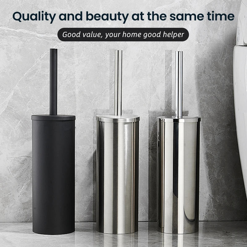 brosse wc murale acier inoxydable or noir argent moderne poignée