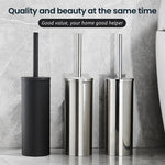 brosse wc murale acier inoxydable or noir argent moderne poignée