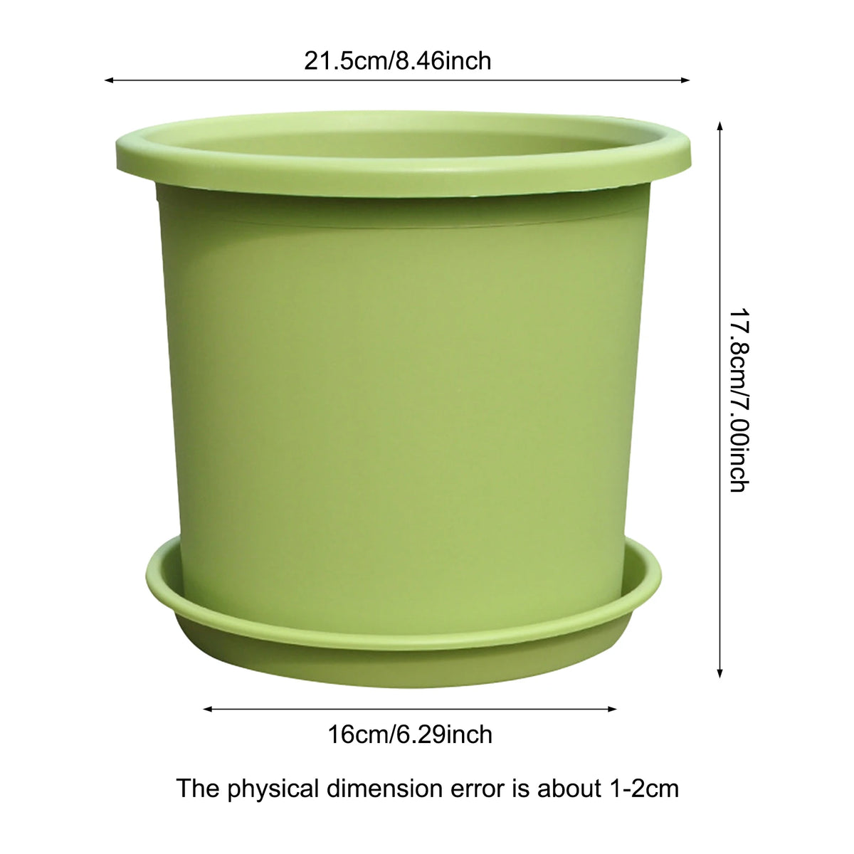 pot fleurs plastique moderne vert clair drainage support plateau transparent ventilation hydroponie