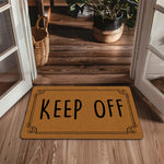 tapis d'entrée marron clair motif rectangulaire bordure décorative texture naturelle anti dérapant classiqueextérieurintérieurresistant