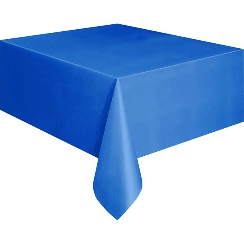 nappes jetables table blanc noir anniversaire mariage fêtes lisses opaques PVC modernes