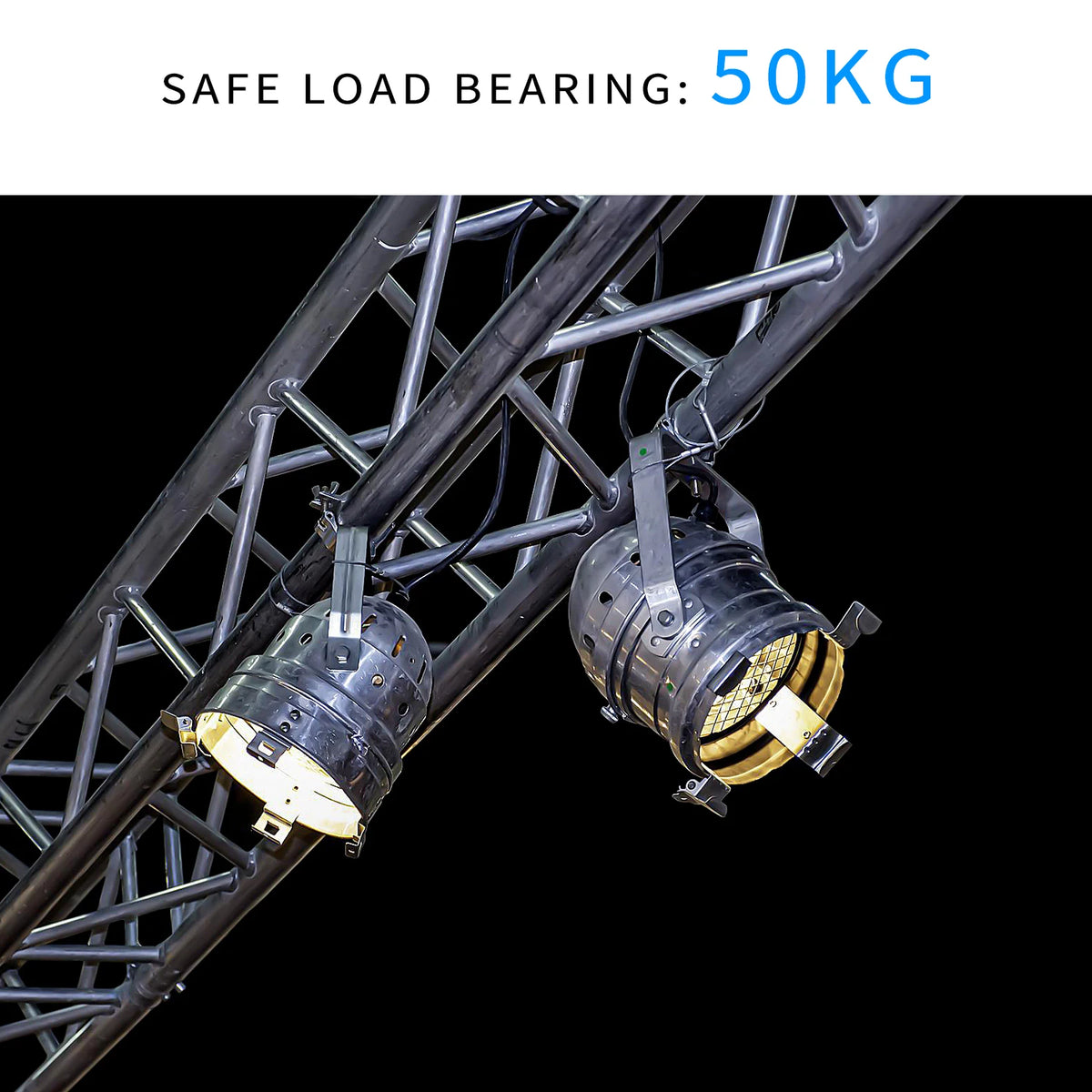 serre tube scénographie noir argent industriel vis Ø48 51mm robuste professionnel dji aluminium alliage