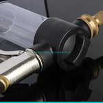 pistolet mousse lavage automobile argenté noir doré transparent industriel utilitaire