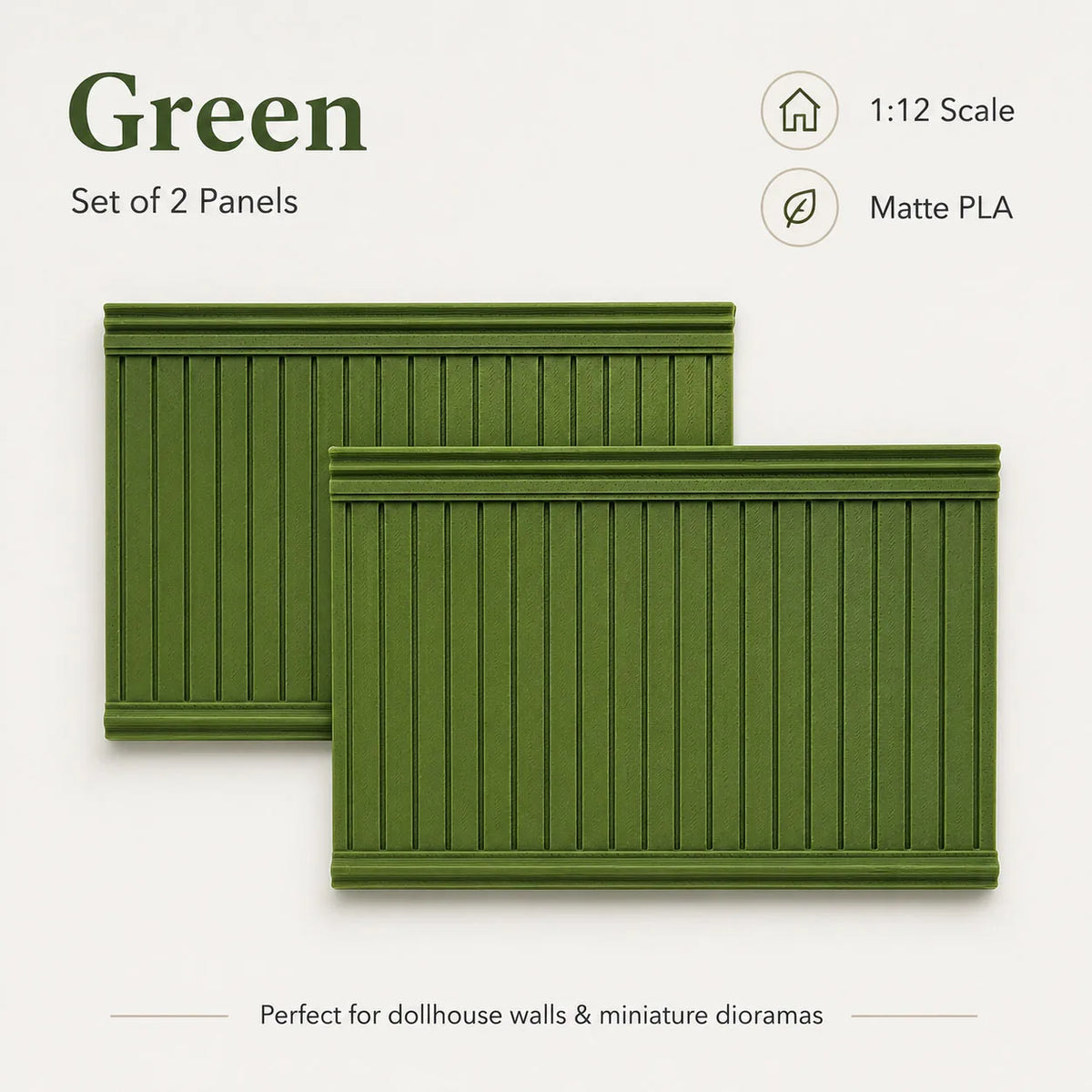 panneaux parement blanc vert chêne jaune bleu adhésif maison poupée texture mat moderne minimaliste