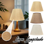abat jour tissu lin opaque rustique bohème décoration intérieure lampe table moderne chambre