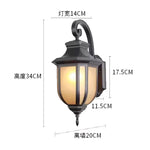 lampe murale noire classique transparente rayures horizontales plaque fixation éclairage mural