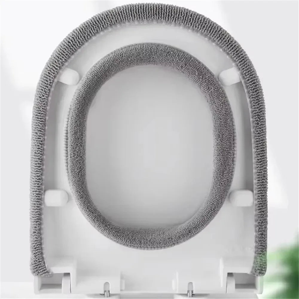 couvre siège toilette panda motif gris doux microfibre moderne respectueux environnement
