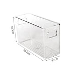 boîtes rangement transparentes moderne poignées crèmes gels lotions fridge organizer