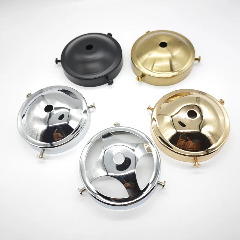 cache lampe noir doré argenté classique métal chrome rond lisse opacité fixations éclairage